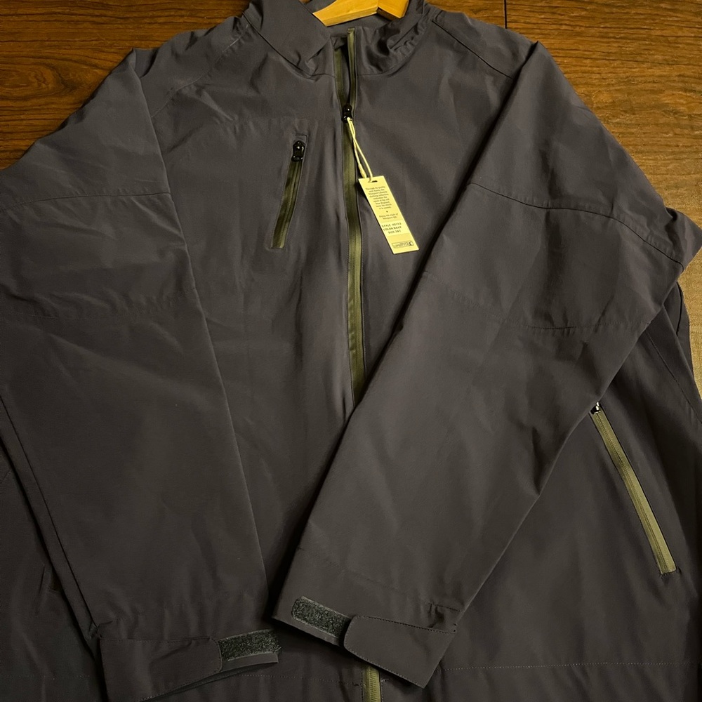 WESTPORT LIFESTYLE NAVY RAIN JACKET, SIZE 3XT, NEVER BEEN WORN, NWT